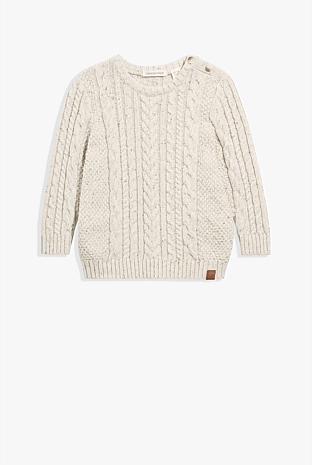 Baby boy cable hot sale knit sweater