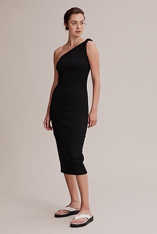 country road off the shoulder dress Country Road Off Shoulder Tuck Dress