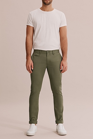 Australian Cotton Slim Fit Stretch Chino