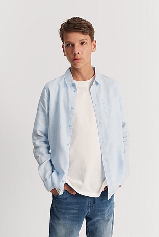 Teen Organically Grown Linen Shirt