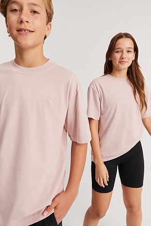 Teen Recycled Cotton Blend Logo Oversized T-Shirt