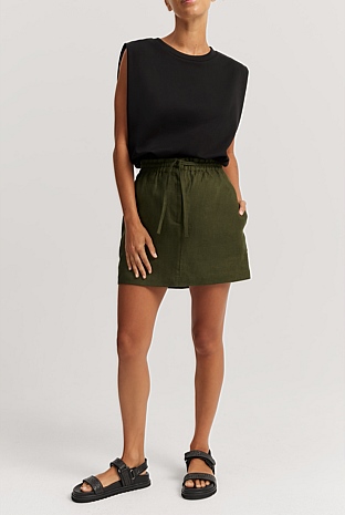 Organically Grown Linen Mini Skirt