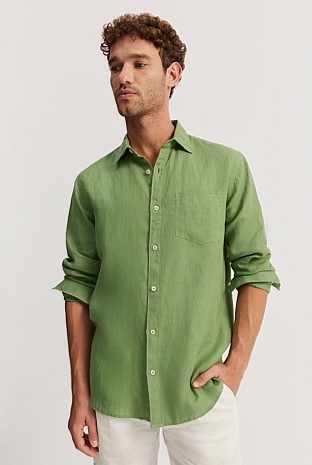 Regular Fit Organically Grown Linen Shirt