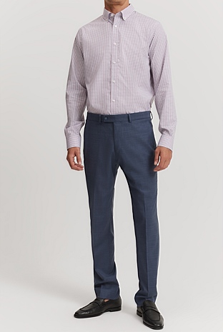 Slim Fit Puppytooth Travel Pant