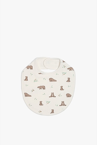 Organically Grown Cotton Bear Bib