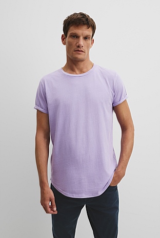Australian Cotton Longline Garment Dyed T-Shirt