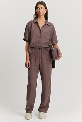 Organically Grown Linen Pull-On Pant