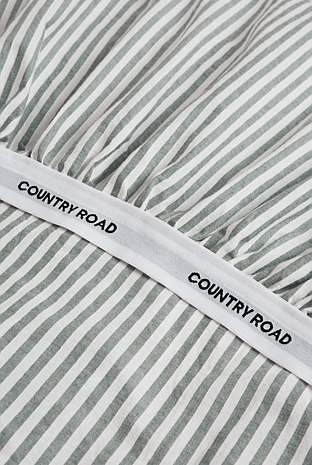 Brae Australian Cotton Stripe Single Fitted Sheet