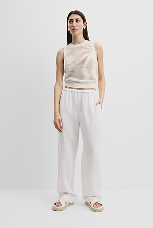 Organically Grown Linen Pull-On Pant