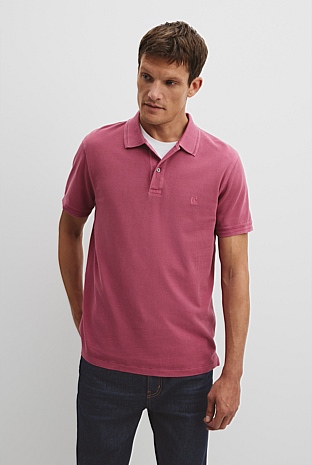 Verified Australian Cotton Garment Dyed Pique Polo