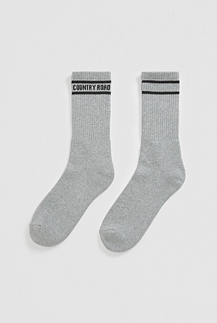 Australian Cotton Blend Country Road Sport Crew Sock