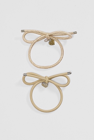 Bow Hair Tie Pack of 2