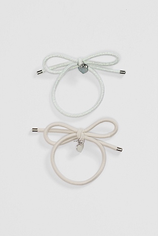 Bow Hair Tie Pack of 2