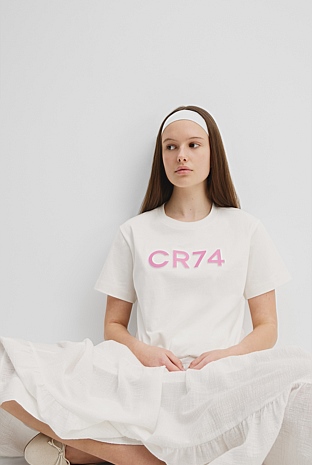 Teen Recycled Cotton Blend Longline Logo T-Shirt