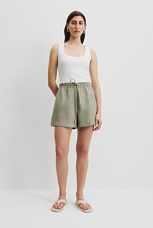 Organically Grown Linen Relaxed Short