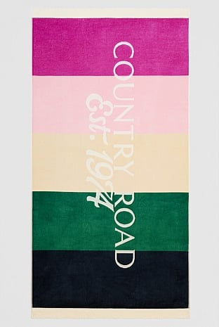 Verified Australian Cotton CR Est. 1974 Beach Towel