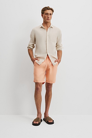 Organically Grown Linen Drawcord Short