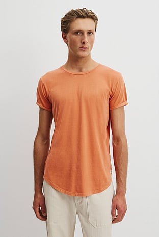 Australian Cotton Longline Garment Dyed T-Shirt