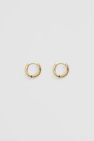 Tarnish-Resistant Small Wide Hoop