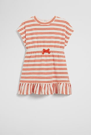 GOTS-Certified Organic Terry Stripe Dress