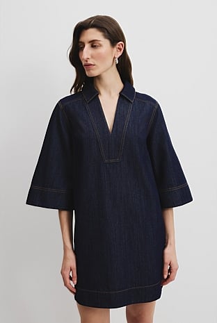 Chambray Popover Dress