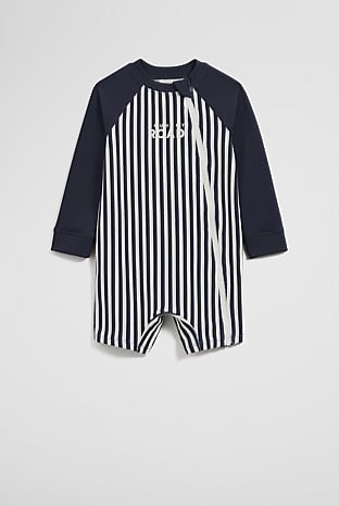 Stripe Logo Swimsuit