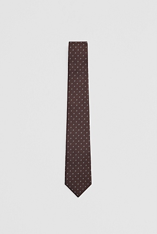 Silk Jacquard Herringbone Tie