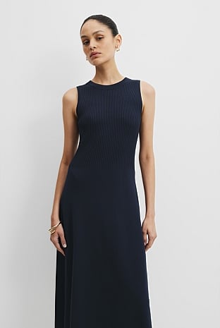 Spliced Knit Dress