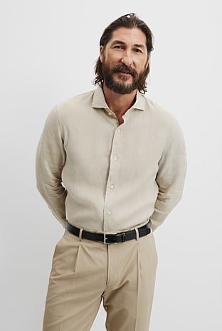 Tailored Fit Organically Grown Linen Shirt