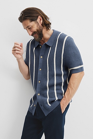 Australian Cotton Textured Knit Shirt