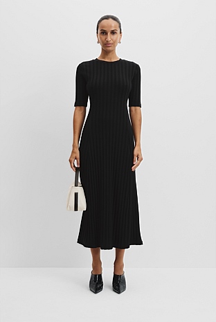 Rib Midi Dress