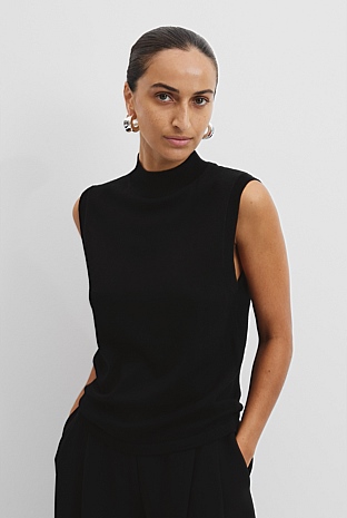 Verified Australian Merino Wool Mock Neck Knit