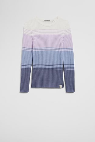 Organically Grown Cotton Stripe Knit Top