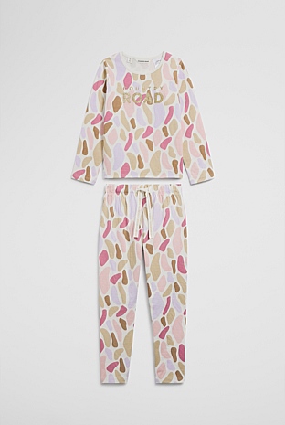 Australian Cotton Abstract Logo Pyjama Set