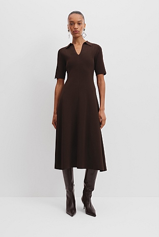 Compact Midi Knit Dress