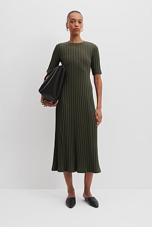 Rib Midi Dress