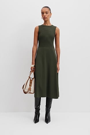 Spliced Knit Dress