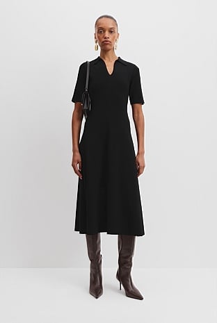 Compact Midi Knit Dress