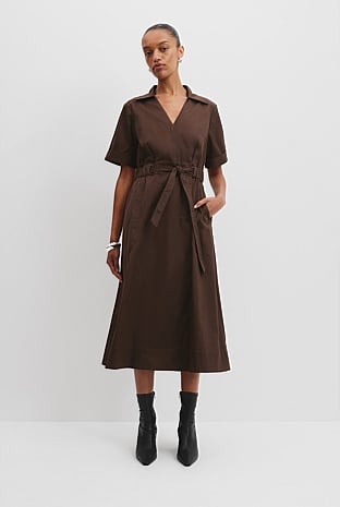 Cinched Wrap Dress