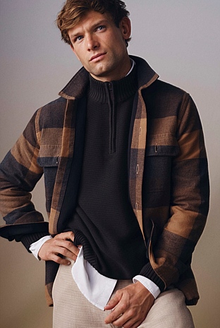 Australian Cotton Half Zip Knit
