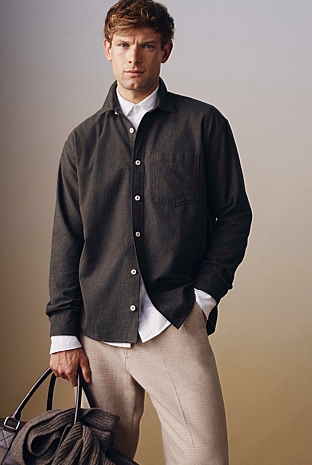 Relaxed Fit Heavy Brushed Shirt