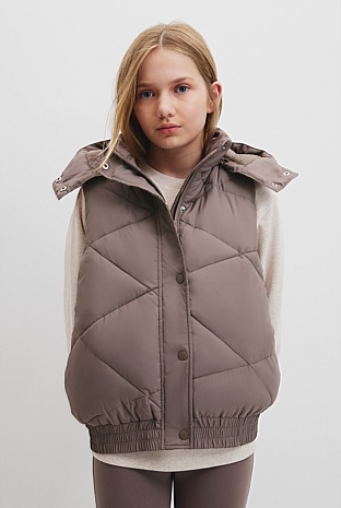 Teen Recycled Polyester Puffer Vest