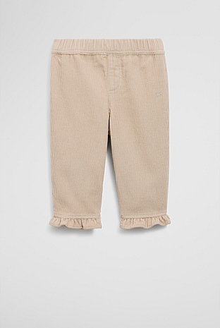 Organically Grown Cotton Cord Frill Pant