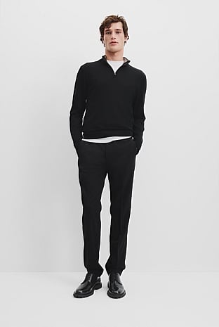 Verified Australian Merino Wool Half Zip Knit