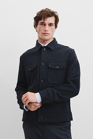 Textured Button-Through Jacket