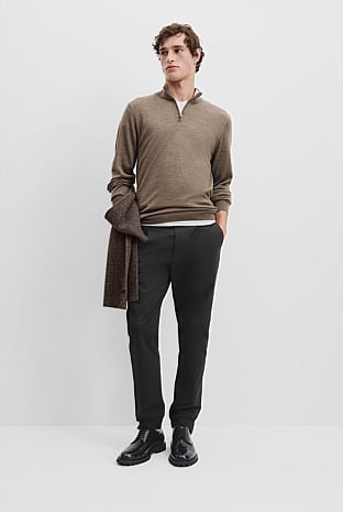 Verified Australian Merino Wool Half Zip Knit