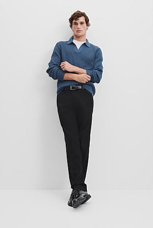 Ribbed Australian Cotton Polo