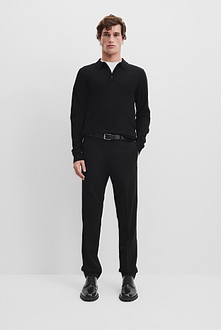 Verified Australian Merino Wool Button Knit Polo