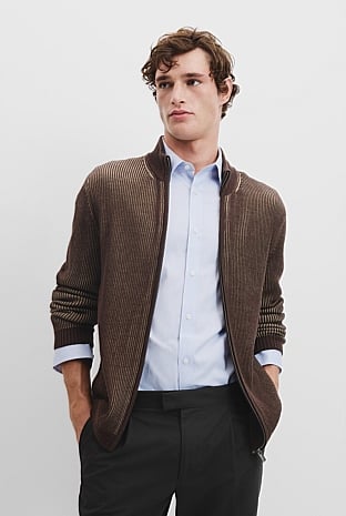 Australian Wool Zip Through Cardigan