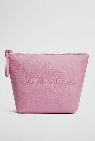 Branded Detail Tri Cosmetic Bag